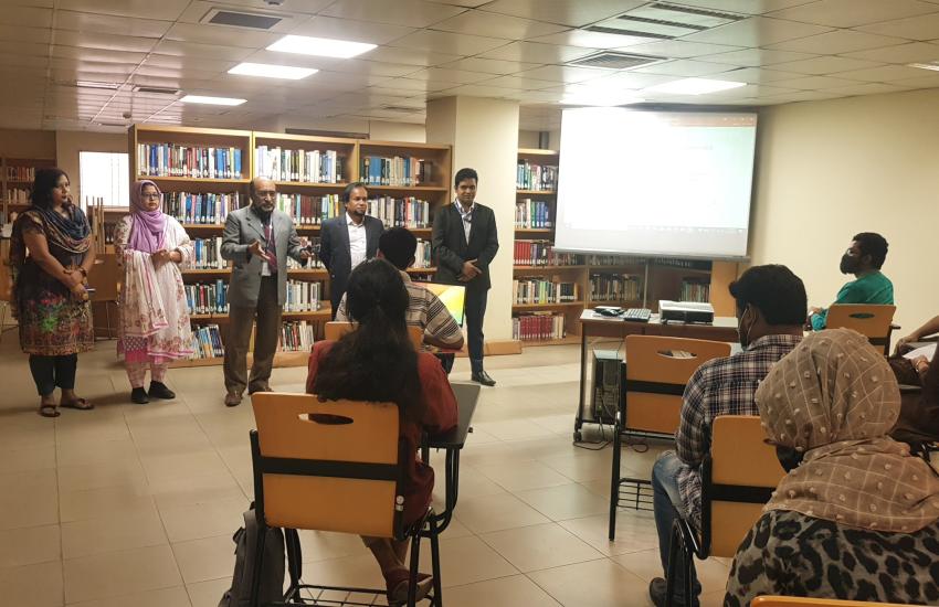 Workshop photo on literature search
