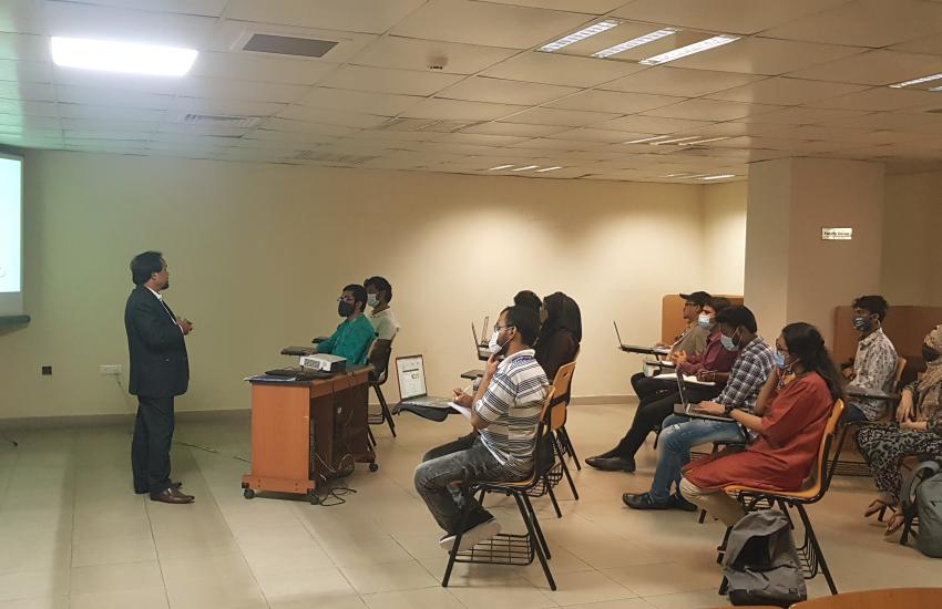 Mr. Muhammad Humayun Kabir giving instructions